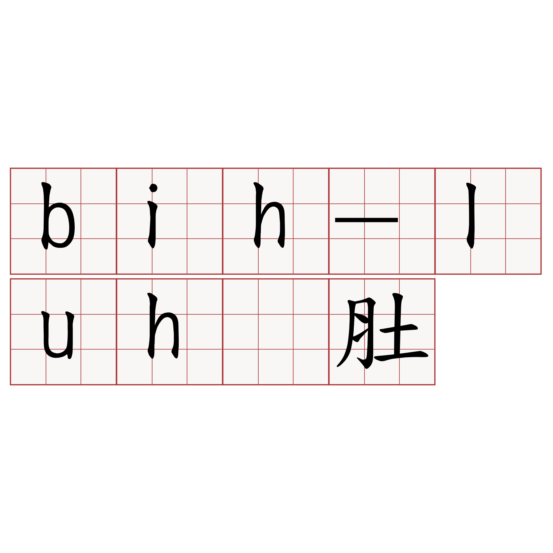 bih-luh 肚